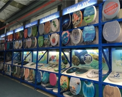 18新利吧马桶盖UV平板打印机个性3D马桶盖制作