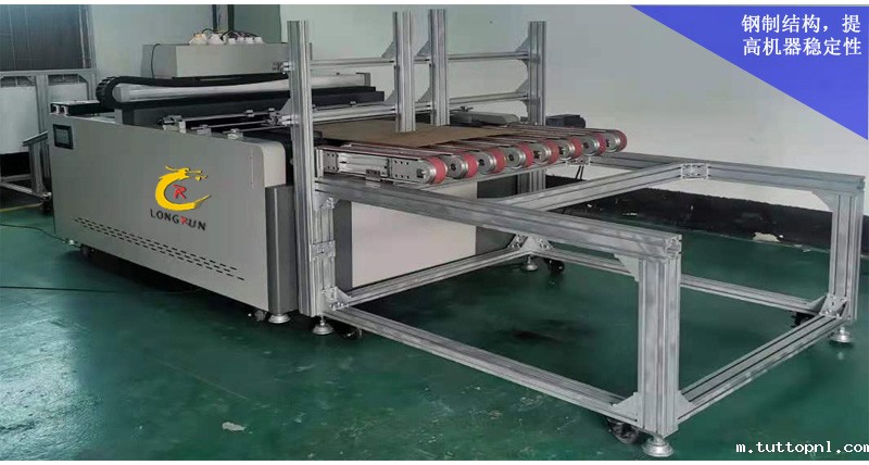 纸箱流水线无版印刷机采用全钢制结构，提高机器稳定性。
